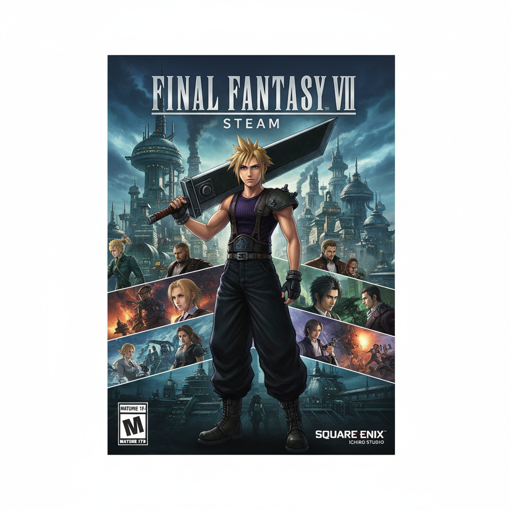 Final Fantasy VII PC Steam (Digital Game)