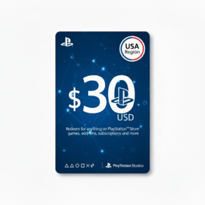PlayStation Network Gift Card 30-USD PSN USA [Digital Code]